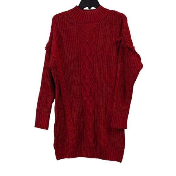 American Rag Cie 9HS27 Womens Size M Chili Pepper Pullover Tunic Sweater - Picture 1 of 10